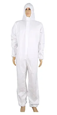 Combinaison médicale jetable Hazmat costume Desechables microporeux PPE PP combinaison costumes avec capuche