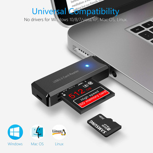 适用于iPad笔记本电脑HTPC TF SD内存otg卡适配器的USB 3.0至USB SD微型读卡器 - Product Image 2