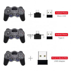 2.4G Wireless Gamepad Joystick Controller di gioco Joypad per PS3 PC Android Raspberry Pi 4 Retroflag NESPi Retropie - Product Image 2