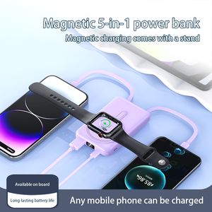 טעינה אלחוטית מגנטית 10000mah בנק כוח mah חדש תואם מהיר שעונים אוזניות אוזניות אוזניות בעלי טלפון אוניברסלי בעל 15w פלט