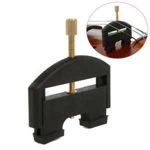 Popular 1/4-4/4 negro ligero endurecido altura ajustable violín puente de cuerdas elevador de cuerdas - Product Image 1