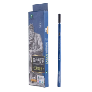 Lápices de carbón de núcleo puro extra suave y medio Maries para representación de figuras y bocetos arquitectónicos Juego de grado de artista - Product Image 1