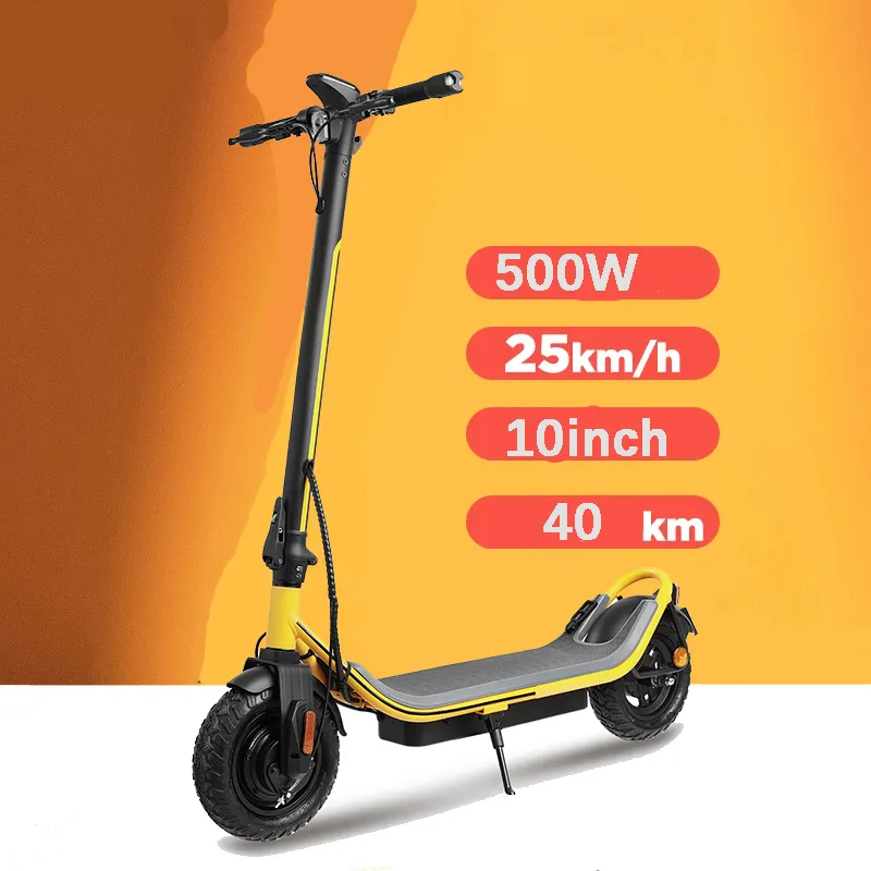Usine directement vente E Scooter 10in Tubeless pneu Metro 500W 36V batterie scooter électrique pliant