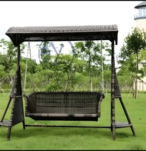 Thiết kế nhiều hơn bán buôn ngoài trời giá tốt nhất đồ nội thất vườn võng Rocking với đứng treo Patio đu ghế - Product Image 3