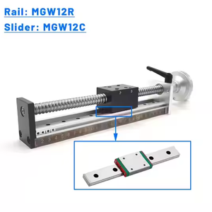 Guía de riel lineal manual, plataforma deslizante de movimiento de 100mm, carrera efectiva, mesa deslizante de una sola pista para XYZ Axis CNC - Product Image 4