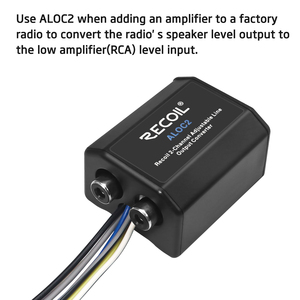 Edge ALOC2-Cable de altavoz de 2 canales a RCA, convertidor de salida de línea ajustable con encendido remoto - Product Image 2