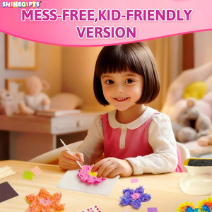 Bó Hoa 8 Hoa 2 Bướm Nghệ Thuật Và Hàng Thủ Công Cô Gái lứa tuổi 4-12 Tự Làm Hoạt Động Sáng Tạo Món Quà Poke-Trong Nghệ Thuật - Product Image 4