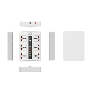 EONLINE เต้าเสียบปลั๊กไฟหลายช่อง6ทาง AC,อะแดปเตอร์สายชาร์จ USB 5ช่องปลั๊กต่อปลั๊กไฟ2เมตร - Product Image 6