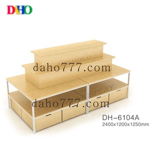 Combination <strong>Display</strong> Rack New Design for Retail Ladder Wooden <strong>Display</strong> Shelf - Product Image 3