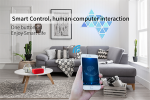 Android/IOS WiFi APP di Controllo di Musica di 9 PCS Pannelli in Un Unico Kit RGB Triangolo di Colore Intelligente Ha Condotto La Luce di Pannello per Camera/Illuminazione Della Parete - Product Image 3