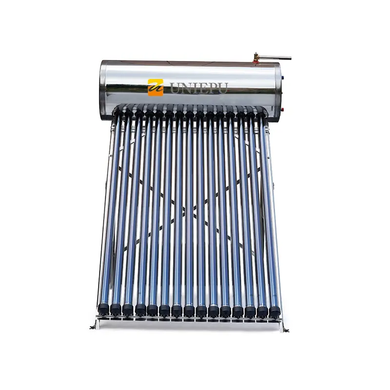 150/200/250/300L de alta presión de acero inoxidable Solar Geyser tubo de calor Sistema de calentador de agua Solar presurizado para exteriores o Hotel