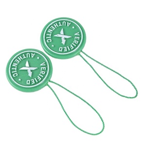 生分解性PLAプラスチック衣類ロックピンストリングループタグ衣類シールロックハングタグストリング - Product Image 1