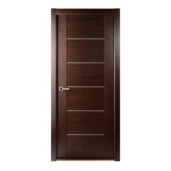 Italiano Alibaba diseño de la puerta del dormitorio MDF/de madera maciza de roble/Simple de madera maciza de teca puerta de entrada