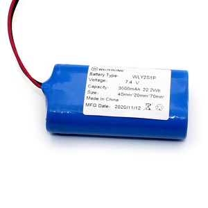 MSDS UN38.3อนุมัติกำหนดเอง22.2Wh 2S1P 7.4V 3000Mah พร้อมชุดแบตเตอรี่ BMS ลิเธียมไอออน18650 - Product Image 3