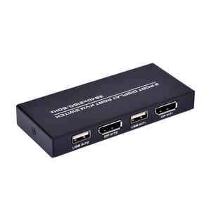 FJ-DK201 Fjgear显示端口KVM开关2端口4k桌面控制器和面板按钮开关3840*2160 @ 60Hz - Product Image 2