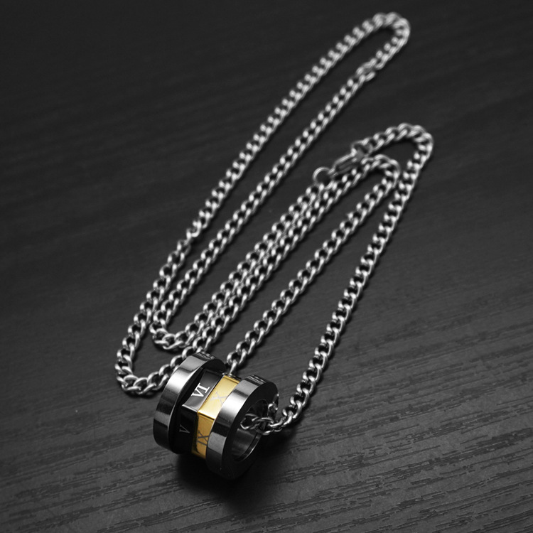 Black gold large 55cm Cuban chain