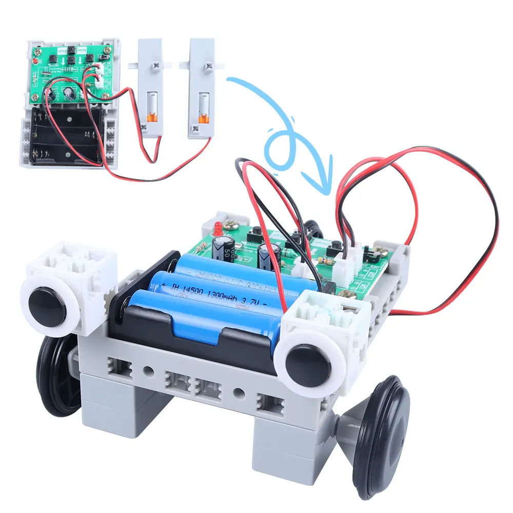 Exw Vrij Je Handen Diy 2wd Slimme Robot Speelgoedknop Programmeerbaar Onderwijs Codering Stam Robot Kit School Kinderen Diy Robot Klas