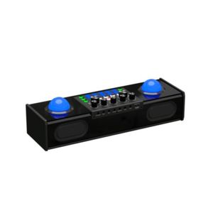Juego de altavoces multifunción para cine en casa con mezclador de audio Micrófonos duales Tarjeta de sonido Iluminación de fiesta sy168s - Product Image 5