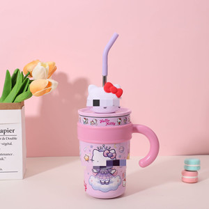 Hot Bán Phim Hoạt Hình Phim Hoạt Hình Mô Hình Xử Lý Phích Cốc Thép Không Gỉ Chân Không Xách Tay Giá Trị Cao Xử Lý Cốc Nước - Product Image 3