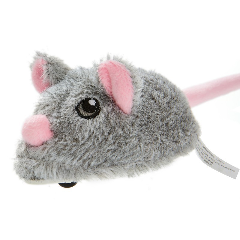 ของเล่นแมวไฟฟ้า - หนู (สีเทา)