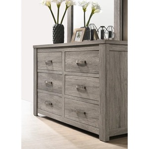 Modern Gary ahşap yatak 5-Piece King yatak odası takımı uygun depolama küçük odalar için dahili gece standı ile - Product Image 4