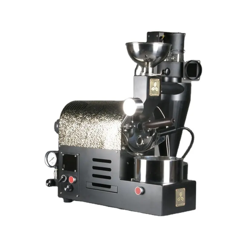 Tipo de Gas comercial 200g Acero inoxidable muestra granos de café máquina tostadora para cafés con acero al carbono de la vivienda