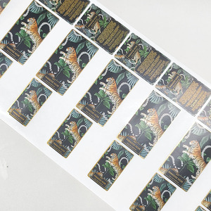 Không thấm nước sang trọng vàng lá dập Parfum nhãn dính Vinyl hương thơm nước hoa chai nhãn dán CuộN - Product Image 1