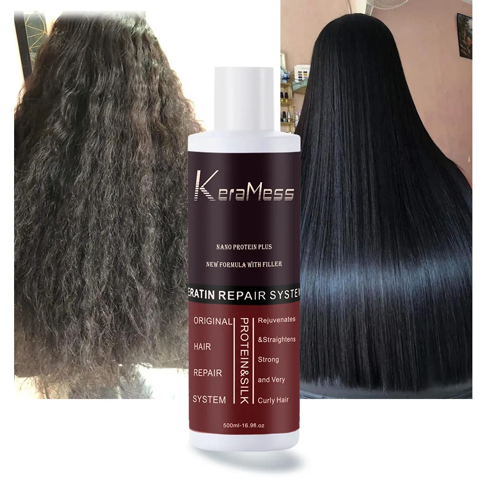 Purc — crème lisse à effet longue durée, kératine en chocolat, 8% vinaigre, traitement pour cheveux, vente en gros