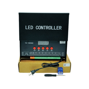 Impermeabile programmazione indirizzabile 8 porte Rgb Pixel Led luce striscia di controllo 12v 24v 110v AC220V otto uscita con scheda Sd