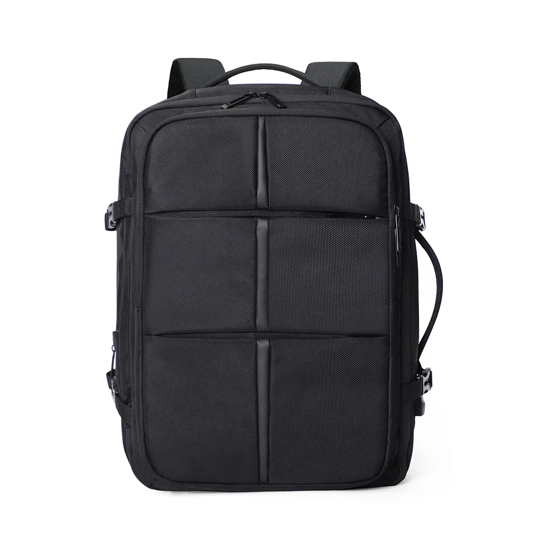 Mochila esportiva de nylon para laptop, bolsa de viagem multifuncional para homens, mochila esportiva de nylon durável à prova d'água com compartimento para sapatos