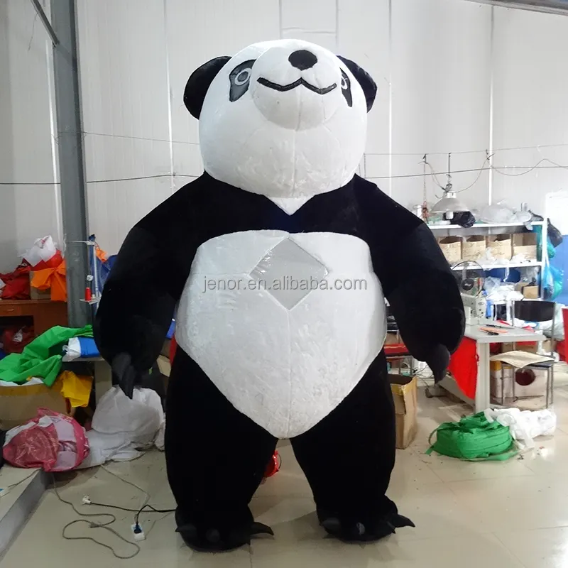 के लिए मजेदार Inflatable पांडा भालू कॉस्टयूम शादी की पार्टी सजावट
