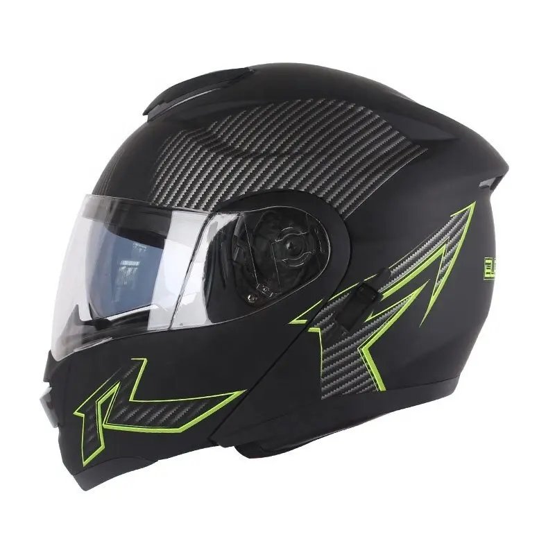 Sports uniques Aria Vega DOT approuvé vélo Double visière casques de moto intégral