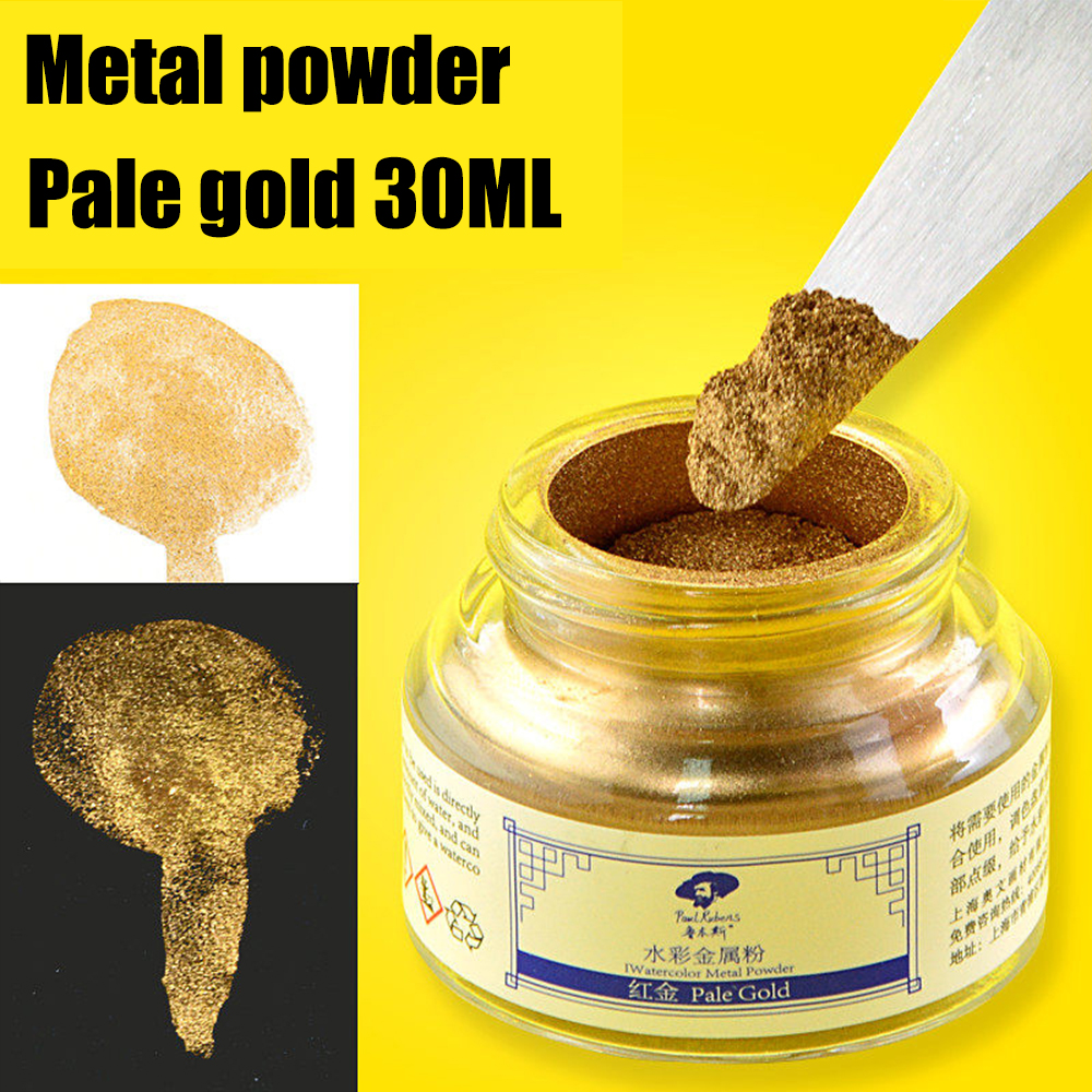 Pale gold-metal powder