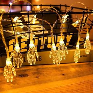 Impermeable decorativo 8 funciones Control remoto caja de batería jardín fiesta vacaciones Navidad luces calabaza cadena