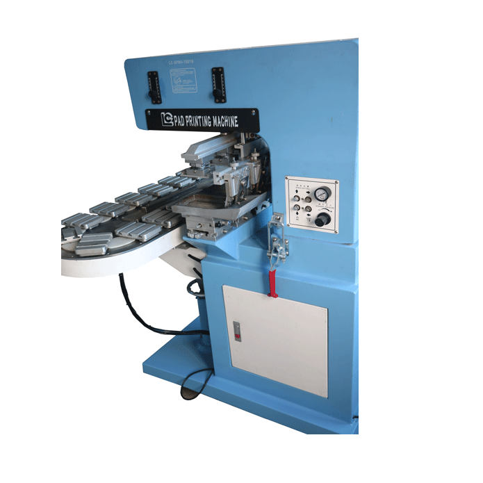 4-Color Semi-Automatic Open Inkwell Pad Printer Machine New Condition for Bottle Caps Gift Logos Tampons Conveyor Paper Printing