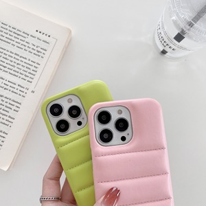 LeYi sıcak kış özel kılıf bez aşağı ceket 3D süblimasyon deri cep telefonu kılıfı kirpi kapak iPhone 14 15 13 Pro Max - Product Image 3