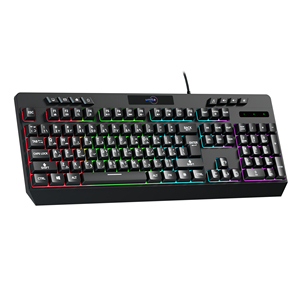 Clavier Gaming Computadora ergonómica con cable Colorido RGB Reposamuñecas Teclados para juegos con reposamanos para computadora portátil y Escritorio - Product Image 2