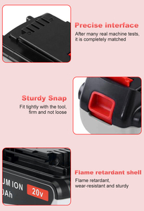 20V 3000毫安时锂离子18650锂离子充电电动工具电池组，适用于LB20 LBX20 LBXR20无绳电钻驱动器电池 - Product Image 2