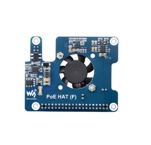 High Power over Ethernet HAT-Entwicklungs platine für Raspberry Pi 5 Unterstützt 802.3af/at mit integriertem Lüfter - Product Image 3