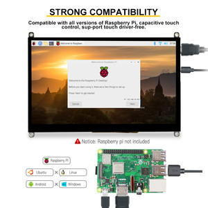 Neues Display Raspberry Pi 4B 10,1-Zoll-Bildschirmmodul 1024x600 IPS-LCD-Monitor für Raspberry Pi 4 Modell B/3B/PC - Product Image 2