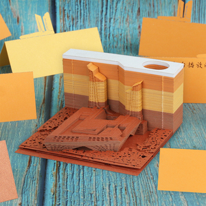 Minibloque de construcción 3D, Cubo de papel de diseño personalizado para medios de transporte - Product Image 3