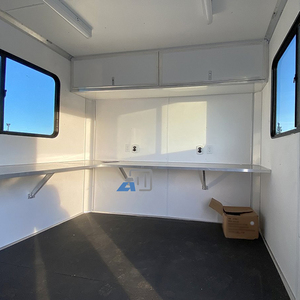 2025 nóng bán ngoài trời Xây Dựng Văn phòng Trailer thép di động trung tâm chỉ huy trung tâm chỉ huy với phòng tắm trên bánh xe - Product Image 5