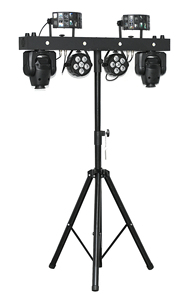 Dj מסיבת דיסקו בר שלב אור 12 x1w rgbw 5in1 הוביל ראש נע פר אור לייזר אפקט אור עם חצובה