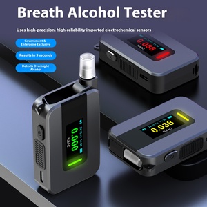 Độ chính xác cao chuyên nghiệp tế bào nhiên liệu breathalyzer Độ chính xác 0.05% điện <span class=keywords><strong>h</strong></span>óa rượu Tester cho say rượu lái xe phát hiện - Product Image 2