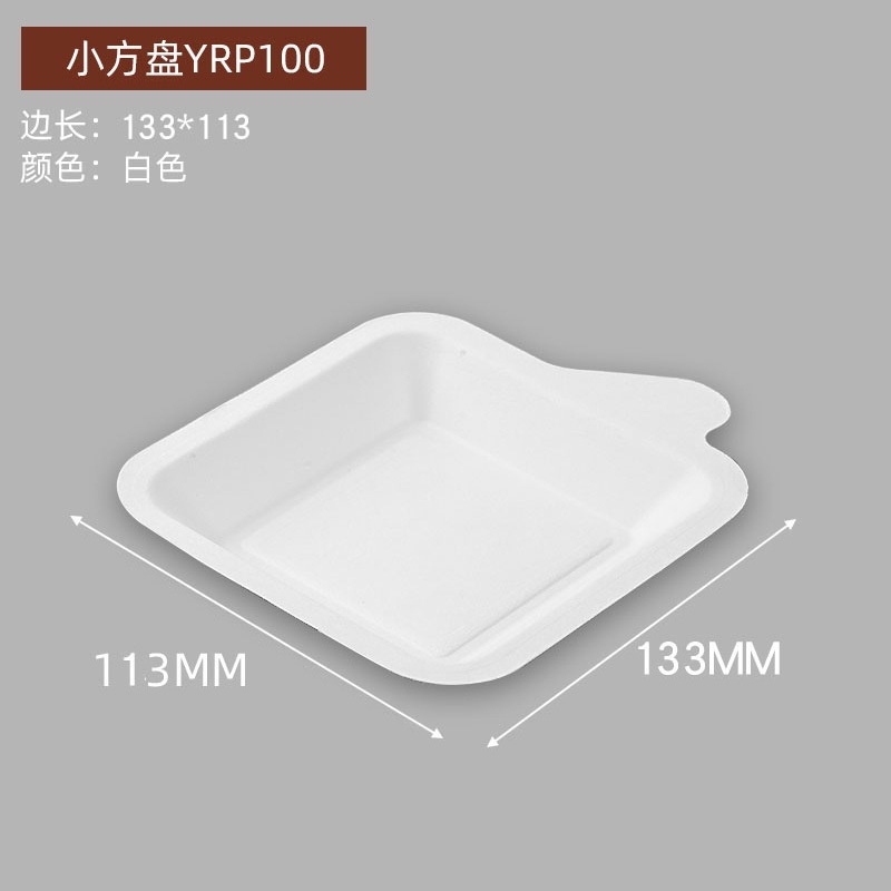 Small square plates (5 pieces per pack) 20 packs