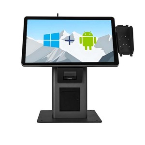 21.5 Inch Self-Service POS Kiosk with Integrated Order and Cash Register Equipped with Printer and Scanner