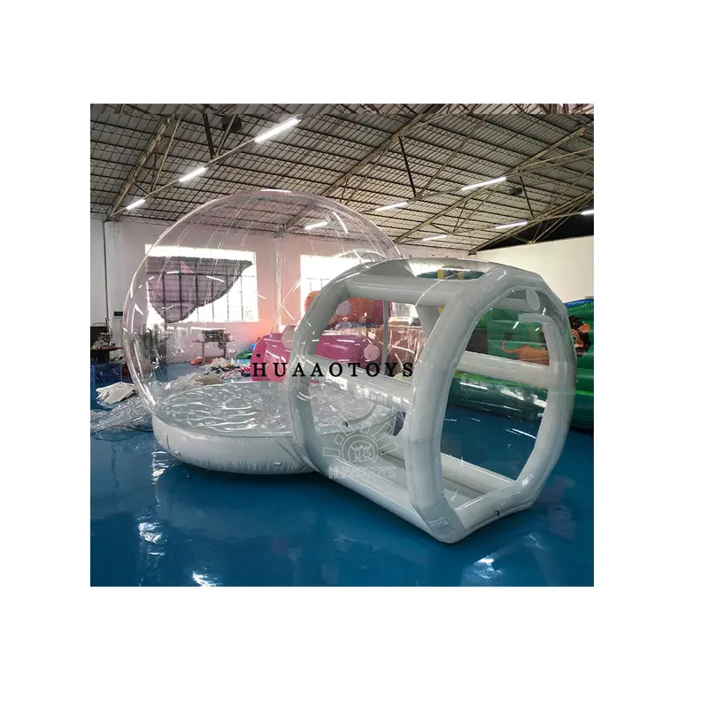 Casa inflável transparente da bolha do balão para crianças da barraca de cúpula de 3m de diâmetro