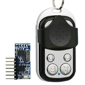 433 mhz in metallo 4 pulsante Wireless RF ricetrasmettitore Kit telecomando con ricevitore 433.92 rf roll code wifi