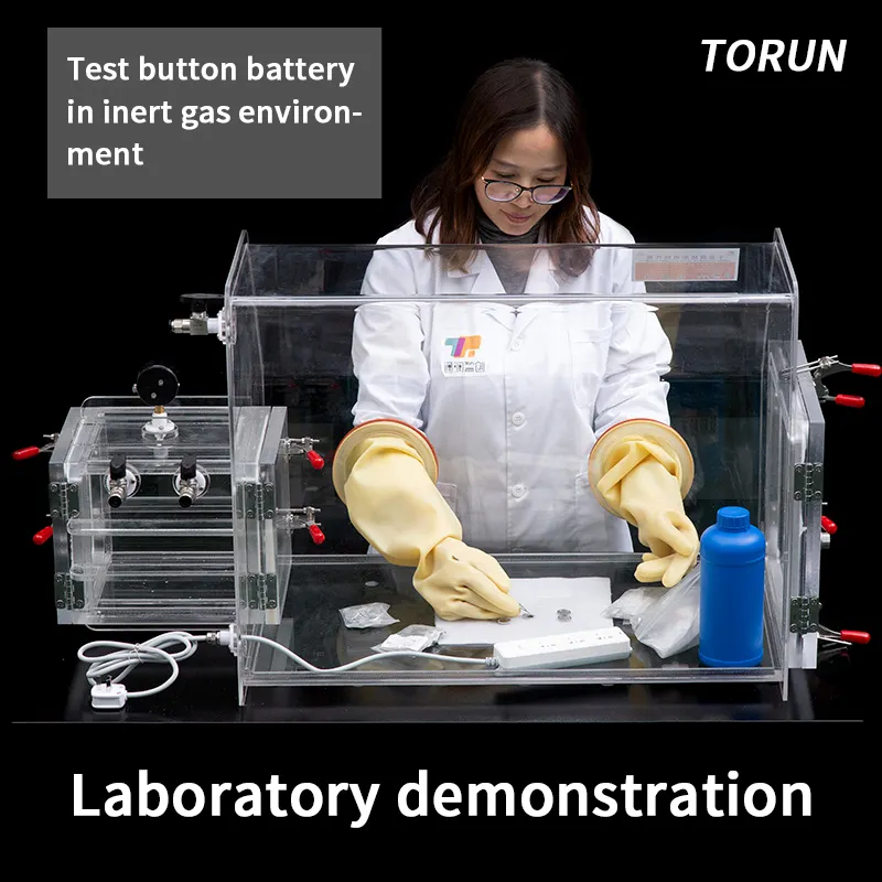 Caja de guante de acrílico, barata, a presión negativa, para operaciones de laboratorio, Pmma, gas inerte, sellada