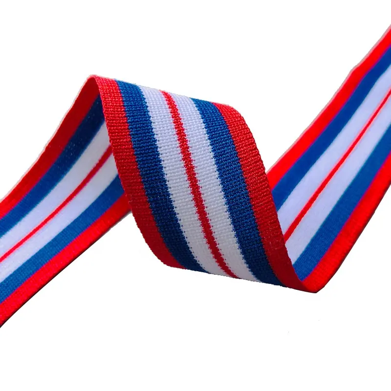 Renkli ev tekstili kenar spor pantolon yan çizgili 2.5 cm yeni şerit tek taraflı örme şerit